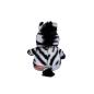 Preview: Schmoozies® XXL Bildschirmreiniger Zebra auf der Unterseite mit Mikrofaser