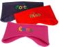 Preview: Ohrenstirnband aus Fleece mit Namen in verschiedenen Farben