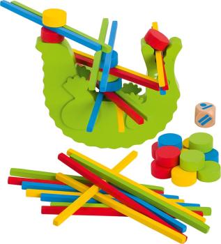 Krokodil Balancierspiel 58tlg aus Holz