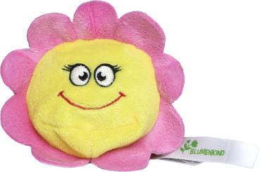 Schmoozies® Bildschirmreiniger Blume mit Slogan Blumenkind auf der Unterseite mit Mikrofaser