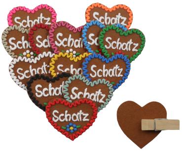 Anstecker Filzherz mit Name