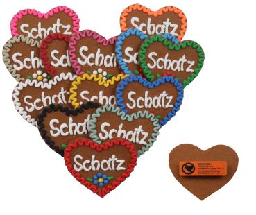 Anstecker Filzherz mit Name