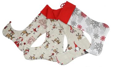 Preview: Wichtelstiefel verschiedene Nikolausmotive und Glöckchen