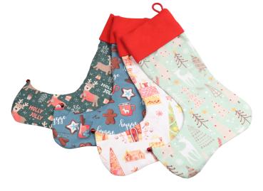 Preview: Wichtelstiefel verschiedene Nikolausmotive und Glöckchen