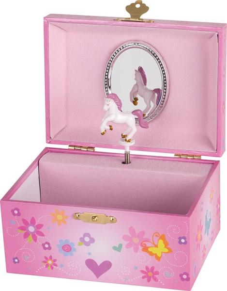 Musikspieldose Einhorn Schwanensee