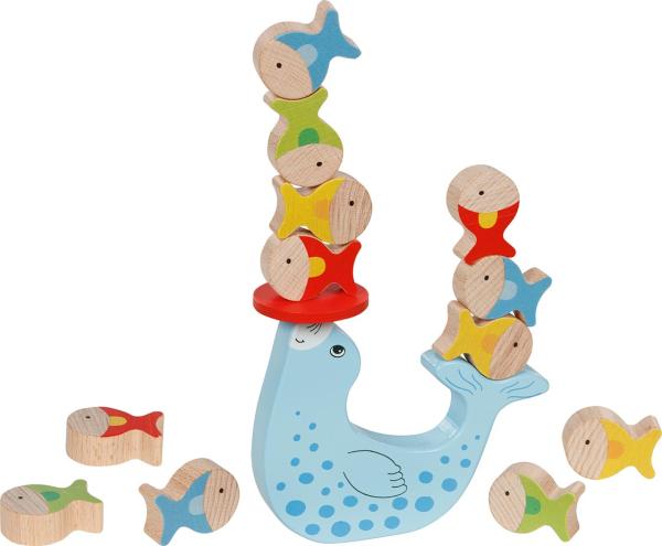 Balancierspiel Robbe 15tlg aus Holz