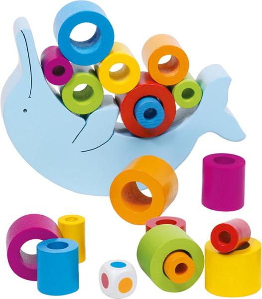 Goki Balancierspiel Delfin Spiel 80tlg aus Holz