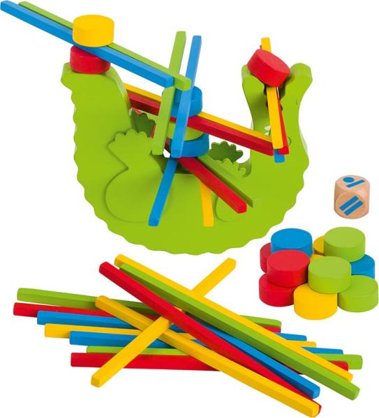 Krokodil Balancierspiel 58tlg aus Holz