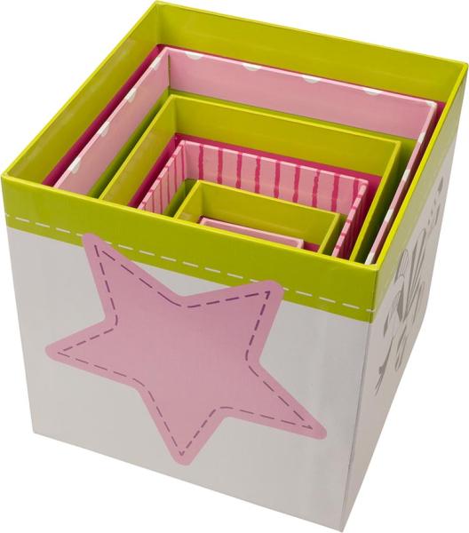 Stapelwürfel Afrika 6tlg aus Holz