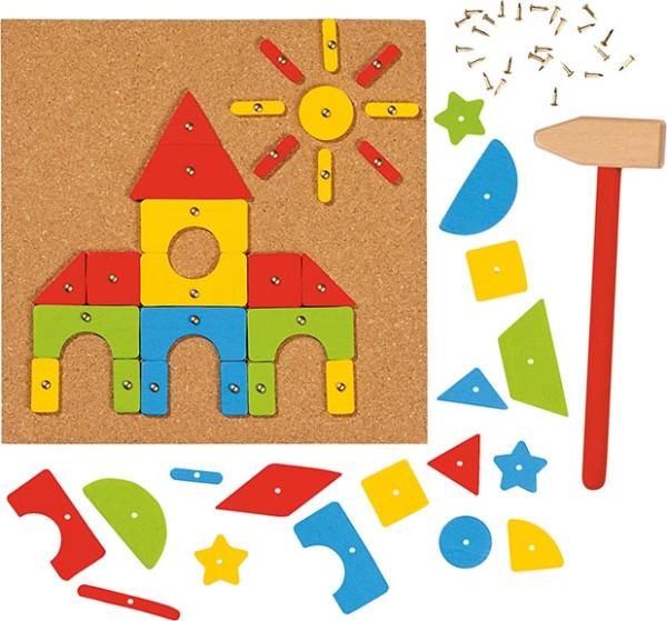 Hammerspiel 118tlg. vers. Formen aus Holz