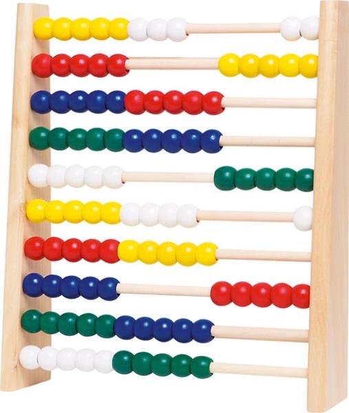 Rechenrahmen 100 Ringe 25,5x6,7x29cm