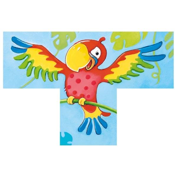 Würfelpuzzle Wilde Tiere 4tlg aus Holz