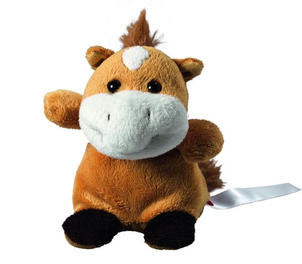 Schmoozies® XXL Bildschirmreiniger Pony auf der Unterseite mit Mikrofaser