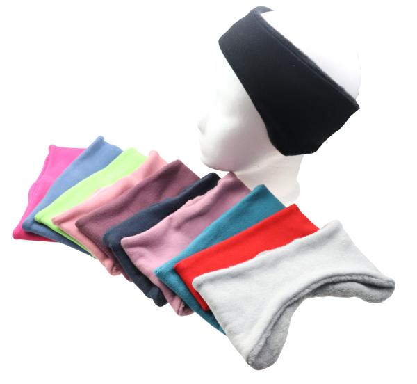 Ohrenstirnband aus Fleece in verschiedenen Farben