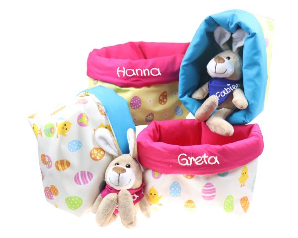 Utensilo Ostern und Kuschelhase mit Name