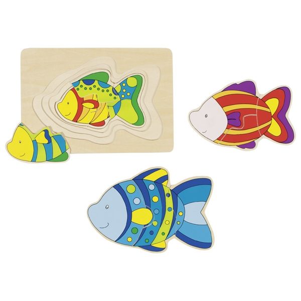 Goki Schichtenpuzzle Fisch 11tlg. 57897