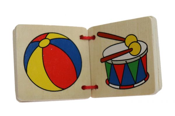 goki Bilderbuch aus Holz Spielzeug, Zirkus und Tieren